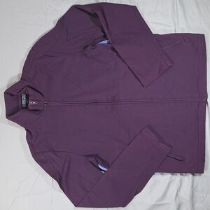 Lands' End Purple Full Zip Athletic Jacket